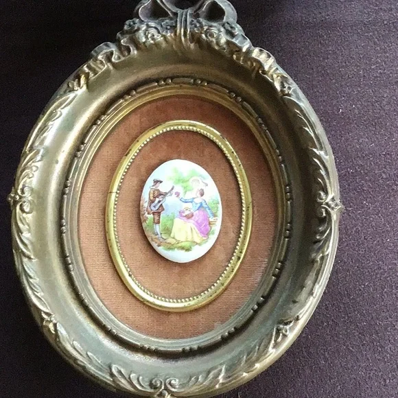 Set of 3 wall decor vintage Limoges - Picture 3 of 7